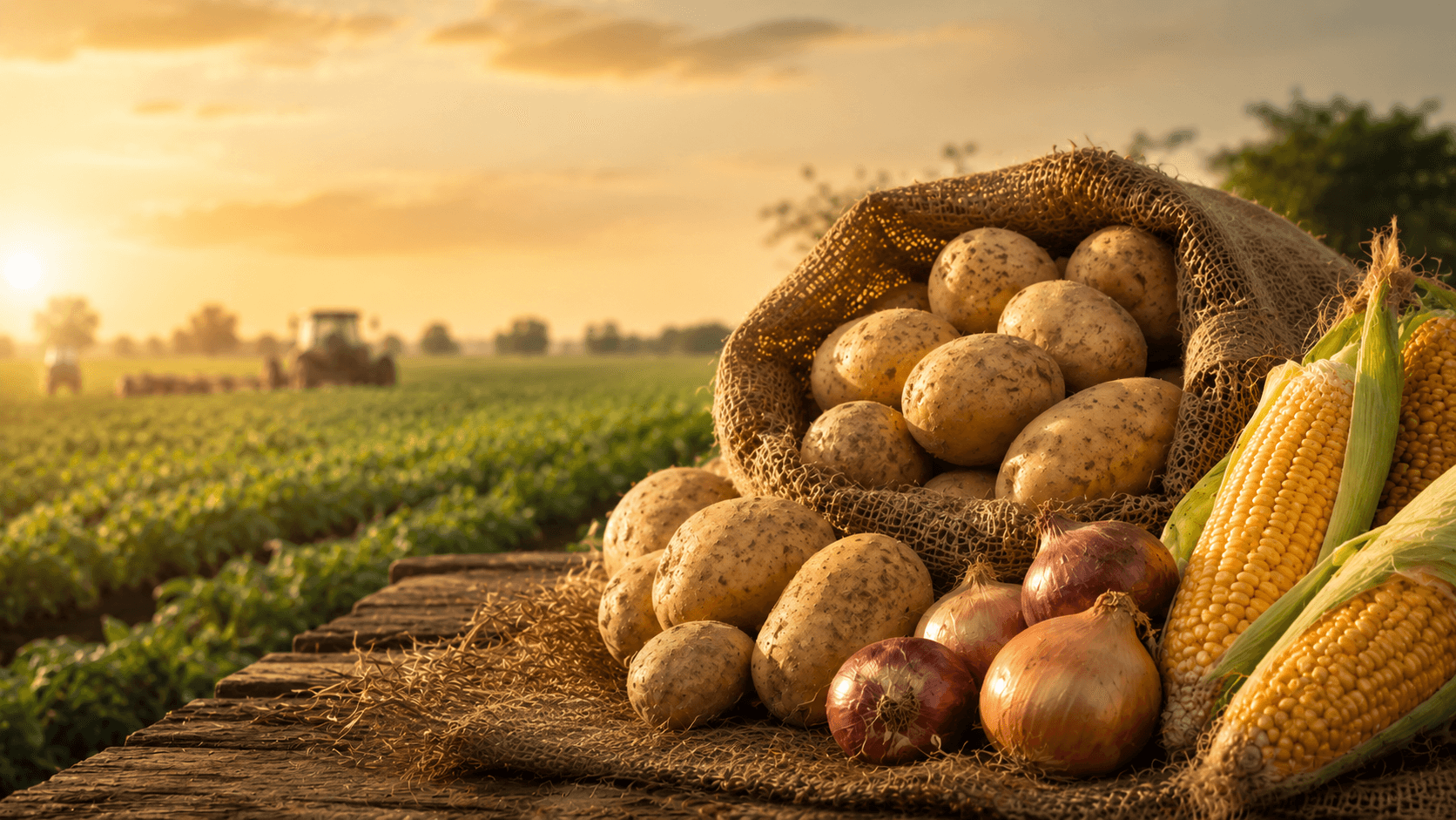 Potatoes, Onions
& Corn – Steady
Availability
